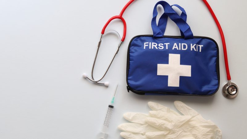 First aid kit for hiking